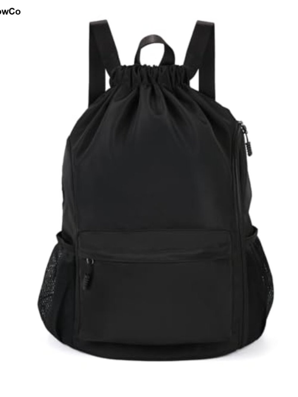 Water Resistant Drawstring Gym Backpack Sports Bag Multi-Pocket